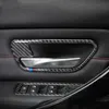 BMW F30 인테리어 탄소 섬유 자동차 도어 핸들 볼 데칼 스티커 트림 커버 자동차 2,013에서 2,018 사이 3GT 3 시리즈 소품 스타일링을 위해