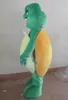 2019 Costume de mascotte de tortue verte heureuse de haute qualité pour adulte à porter à vendre