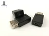 500pcs / mycket höghastighets USB 2.0 Skriv en kvinna till mini USB 5pin B Kvinna Converter Connector Charger Transfer Data Sync Adapter