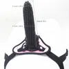 Strap on Falli con vibratori anali indossabili Simulazione Pene Ano Massaggio Giocattoli sessuali per donne Lesbiche C3712978109