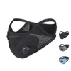 Groothandel 50 stks / partij Ademend Fietsen Maskers Geactiveerde Carbon Anti-Pollution Mask Stofdichte Riding Training Maskers Face Cover