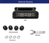 Diagnostiska verktyg Smart Car TPMS Tire Pressure Monitoring System Solar Power Digital LCD Display Auto Security Alarm Systems Däck 8351273