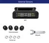 Ferramentas de diagnóstico Smart Car TPMS Sistema de monitoramento de pressão dos pneus Energia solar Digital LCD Display Auto Sistemas de alarme de segurança Pneus 9703439