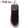 Peruvian Virgin Human Hair Wefts and Closure Weaves Silky Straight 3 Bundles Remy Hair Extensions Lace Closures 4x4 BellaHair