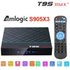 T95 MAX+ Amlogic S905X3 Android 9 TV-DOOS 4GB 64GB 32GB 2.4G5G wifi 4K 8K 24fps Set TopBox