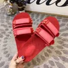 пакет происхождения роскошные женщины дизайнерские дизайнерские сандалии магические палки Сандалии летняя пляжная тапочка красная буква толстая подошва обувь3283876