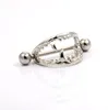 Whole Silver Plated Punk Gothic Stainless Steel Vampire Teeth Nipple Ring Women Body Piercing Jewelry Accessory5835413