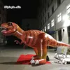 Sculpture de dinosaure gonflable personnalisable Tyrannosaurus rex 5m hauteur géante animal ancien T-rex avec impression personnalisée pour le parc à thème