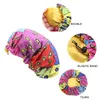 Berretto da notte per bambina da notte Fascia elastica in raso Cappello da cofano africano per la cura dei capelli Copricapo Regolare la perdita di capelli Cappello Berretti Skullies7308516