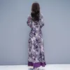 New Long Ao Dai Vieam Style for Women Traditional Ethnic Clothing Purple Gown Oriental Dress Chinese Improved Cheongsam Qipao