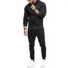 Nieuwe Heren Trainingspak Jogging Top Bottom Sport Zweetpak Hoodie Broek Broek Set1880