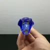 새로운 블루 코브라 버블 헤드 유리 봉 유리 흡연 파이프 물 파이프 오일 장비 그릇 버너