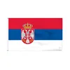 Benutzerdefinierte 3X5 Flaggen Serbien-Flagge Banner, Digital gedruckt Polyester Outdoor Indoor Fliegende Hängende, Kostenloser Versand, Drop Shipping
