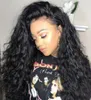 360 Water wave full lace human hair wig pre plucked 180% density 360 lace frontal wig for black women 18inch