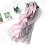 Wholesale-double-sided new cashmere scarf women autumn and winter warm thick shawl scarf dual-use wholesale