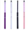 Düz Kafa Boyama Tırnak Sanat Fırça Oluşturucu UV Jel Çizim Fırçalar Kalem Manikür Araçları ~ Mor / Beyaz / Geri / Pembe