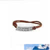 Bedelarmbanden die ze geloofde dat ze het kon, dus ze deed Inspirational Letter Word Charm Black Brown Fluwelen Touw Wrap Bangle voor Dames Mannen Sieraden