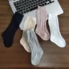 2020 Summer Kids fishnet socks Sweet girls lace hollow crochet knee hight socks children cotton breathable princess socks C6365