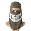 Tactical Camouflage Hood Mask Outdoor Airsoft Paintball Shooting Equipment Full Face Glow in the Dark Ghost Skull NO04-105