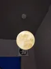 Nordic 3d Print Lunar Moon Pendant Lights Orb Vardagsrum Bar Moderna sovrum Bedsidor Varm matsal Hängande lampor Fixtures