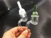 Thermal XXL Quartz Banger+carb cap Double Quartz with 10mm 14mm 18mm Male Female 90 Degrees Thick banger Domeless nail for Dab Rig Bong