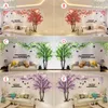 Acrylic Wallpaper Muursticker 1 * 2M 3 Kleur Vogel 3D Boom TV Achtergrond Muurschildering Home Decor Stickers Mode Kunst