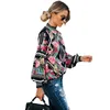 2019 Kobiet Vintage Bluzka Letnia koszulka Turtleeck Długie rękaw Dzika koszula Kobieta bohemia Woman Kobieta Tops SP484