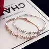 Simple design super flash zircon stars highend bracelet jewelry temperament sexy ladies exquisite bracelet 18k gold plated luxury2943217