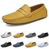 2021 Mężczyźni Casual Shoes Espadrilles Łatwy Trzy Czarny Biały Brązowy Wino Srebrny Czerwony Kasztan Męskie Trampki Outdoor Jogging Walking Kolor 39-46 trzydzieści osiem