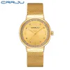 crrju replogio feminino clock women watch 스테인리스 스틸 시계 숙녀 패션 캐주얼 시계 쿼츠 손목 시계 219i