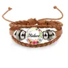 Wierzymy Have Fave Dream Love Charm Leather Wrap Bransoletki Dla Kobiet Mężczyzn Inspirujący List Wristband Bransoletka Moda Handmade Biżuteria Prezent