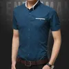 Ny 20SS Casual Shirt Män Kvinnor Stand Collar Shirts Kortärmad Bomull Hip-Hop Top Tee Street Donne Homme