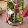 Mathackare Vegetabiliska skivor Multifunktion Fruit Cutter Speedy Manual Rotary Cheese Grater-ROUND Tumbling Box Shredder Grinder F279S