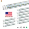 25-pack T8 LED-lampor 4 fot, 6000K dagsljus 4FT LED-rörljus 60 Watt fluorescerande ersättning Dubbla ändkraft + Lager i USA