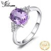 Hela Jewelrypa 3CT skapade Alexandrite Sapphire Ring 925 Sterling Silver Rings for Women Engagement Ring Silver 925 Gemstones333w