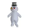 2020 gloednieuwe hot Frosty Snowman Mascot Kostuum Wandelen Volwassen Cartoon Kleding Gratis Verzending