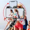S03 K07 360 Derece Selfie Monopods Tripodlar Stand selfie Stick Bluetooth Monopod IOS Android Akıllı Telefon Masaüstü Tripod Tutucu Mini L02S