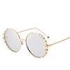 nouvelles lunettes de soleil de perle ronde pour les hommes et les femmes de soleil mode moderne lunettes lunettes cadre rond oculos de sol