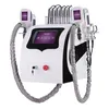 Cryolipolysfett Frysning Slimming Machine CE 2 Cryo RF Cavitation Lipo Laser 5 i 1 Viktminskning Skönhetsutrustning