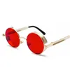 steampunk goggles sunglasses men women vintage round sun glasses for retro uv400 female male occhiali da sole