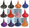 halloween costumes hat Party cosplay Props Cool Witches Wizard pumpkin Hats kids adult fancy witches caps black devil hood mask