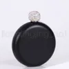 Rhinestone Lid Hip Flasks Fashion Stainless Steel Mini Hip Flask Round Wine Pot Creative Portable Wine Bottle OOA100059754097