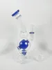 bleu haut: conduites d'eau en verre de 23 cm bangs en verre avec joint de 14 mm blanc livraison gratuite