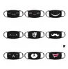 PM2.5 Anti-pollution Masks Boys Girls Cartoon Mouth Face Masks Kids Anti-Dust Breathable Earloop Washable Reusable Cotton Mask