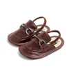 Nyfödda första vandrare baby mockasins sommar pojkar mode sandaler toffel spädbarn skor 0-18 månad baby sandaler