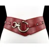 new belt womens elastic belt wide stretch pu leather belts girl ceinture black brown red womans belts4729988