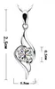 Charme de haute qualité cristal autrichien strass ange pendentif collier classe de mode femmes filles dame éléments bijoux livraison gratuite