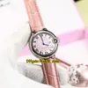 Moda 33 mm WSBB0002 Dial rosa Japón Miyota 6T51 Reloj automático para mujer Caja de acero 316L Correa de cuero rosa Relojes de dama de alta calidad