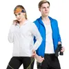 Jaqueta de Caminhada de Secagem Rápida UV das Mulheres dos homens UV luz solar proteção impermeável esportes ao ar livre