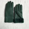 Fashion-Free Shipping - High Quality Ladies Leather Gloves Thermal Gloves Women's wool gloves in a variety of colors